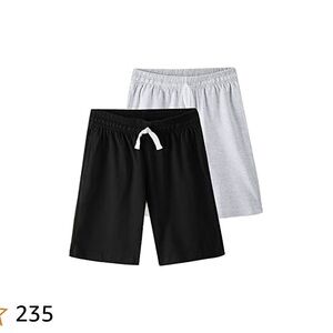 Brand NEW 2 pack Spring&Gege Kids Size L 9-10 yo Boys Black & Gray Shorts